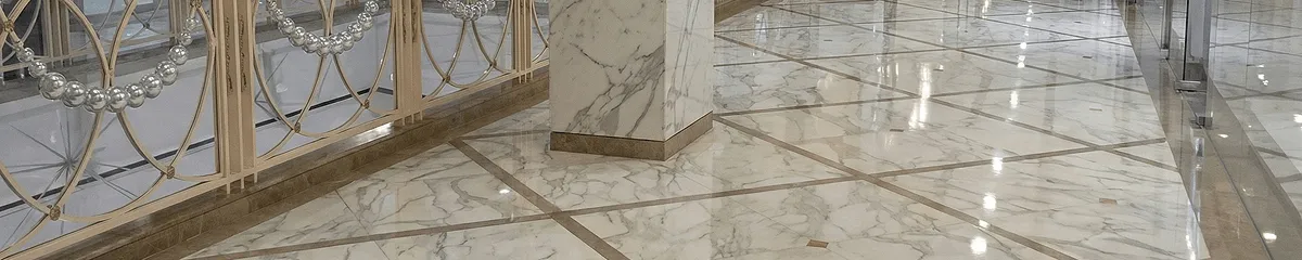 Beautiful marble floor professionally installed in Lakewood, CO