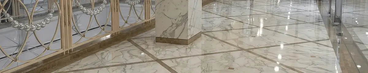Beautiful marble floor professionally installed in Lakewood, CO
